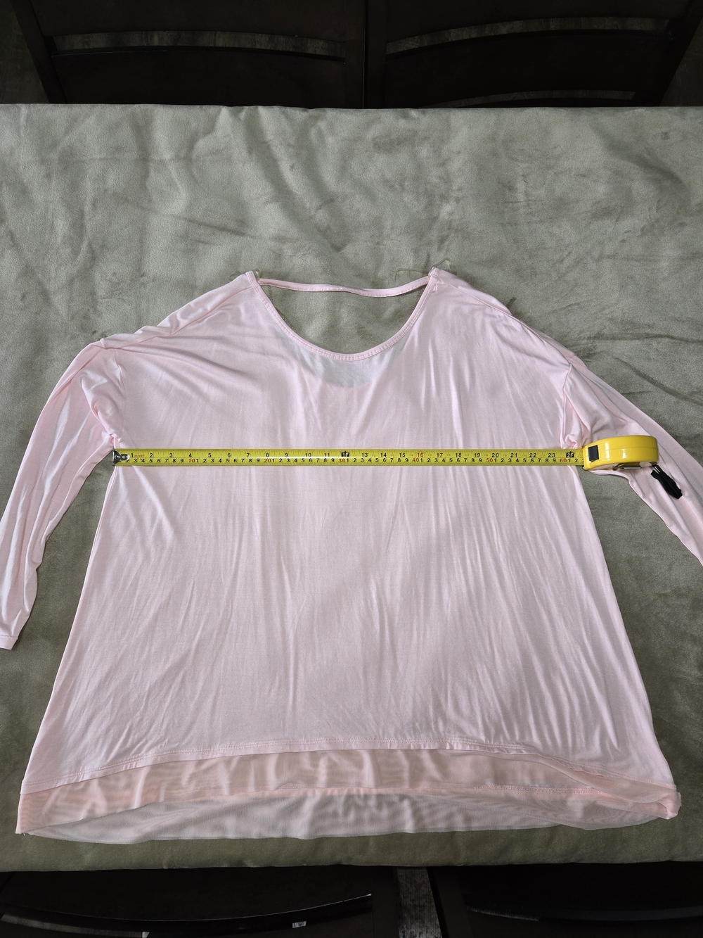 GAIAM Light Pink Layered-Hem Long Sleeve Tunic - Picture 3 of 8
